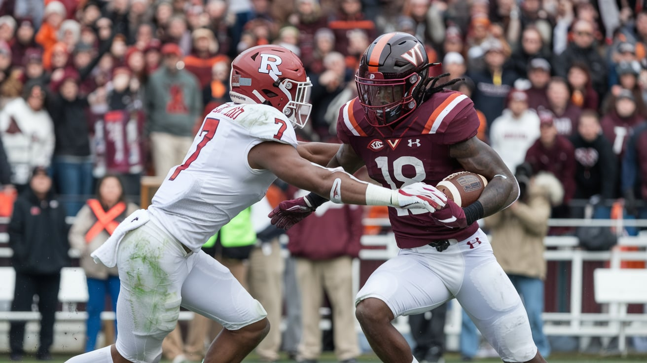 Rutgers Football vs Virginia Tech Hokies Football Match Player Stats