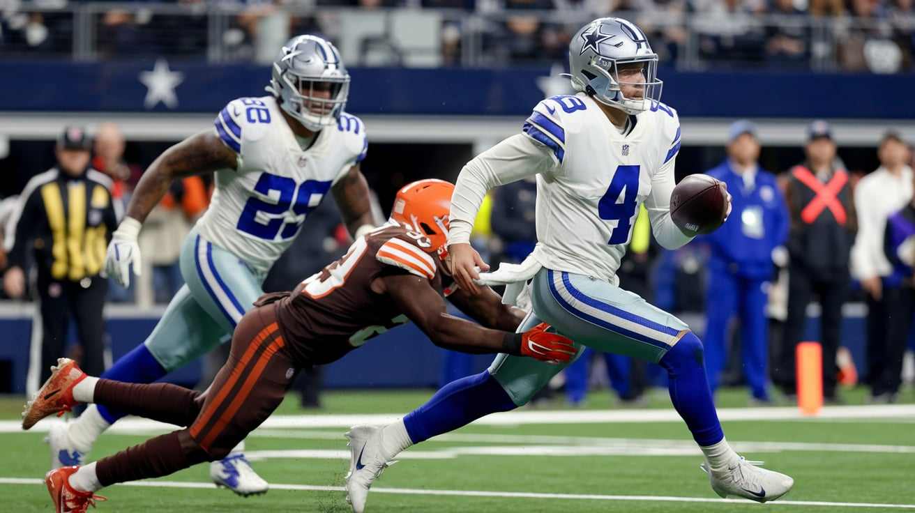 Dallas Cowboys vs Cleveland Browns Match Player Stats